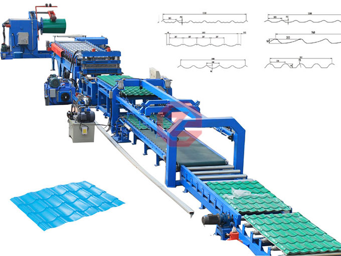 Step Metal Roof Roll Forming Machine